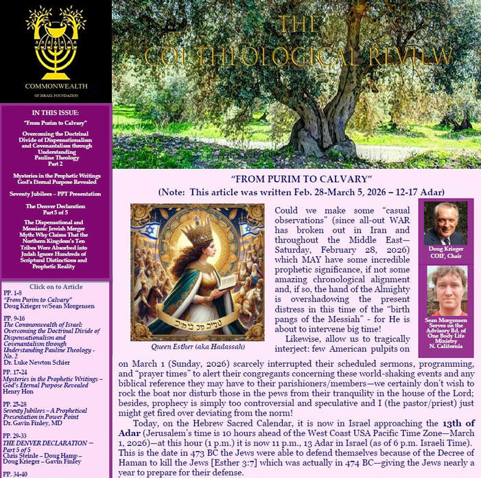 The COI Theological Review Spring 2026 Vol. 4 Issue 1